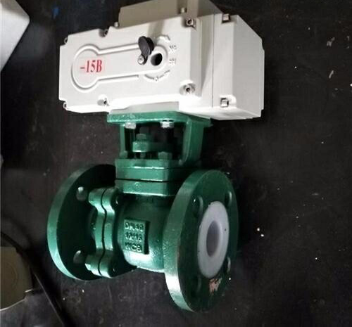 防爆電（diàn）動（dòng）襯氟球閥